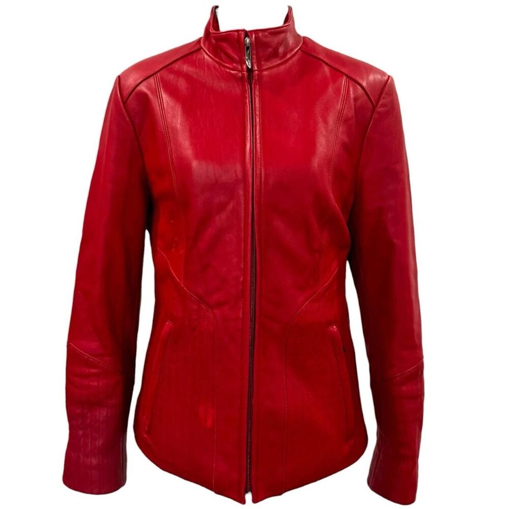Venus Williams for Wilson’s Leather Red Genuine Leather Jacket Size M
